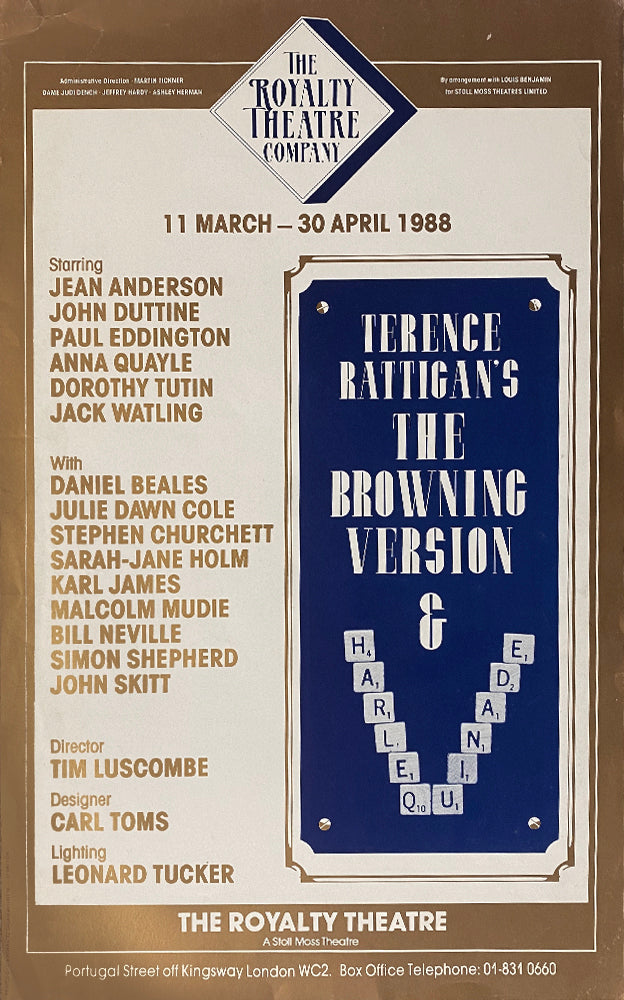 The Browning Version & Harlequinade