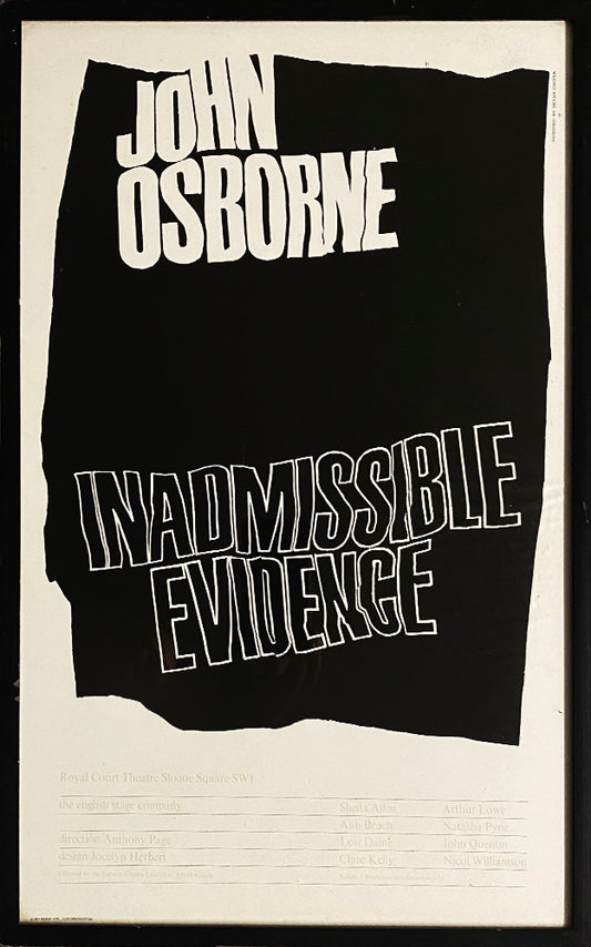 Inadmissible Evidence (framed)