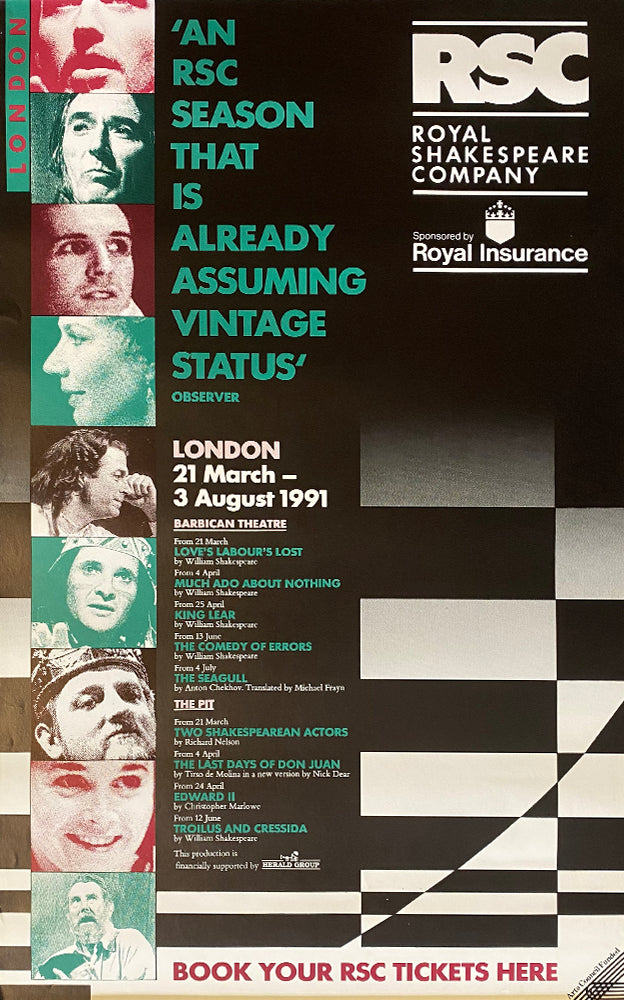 RSC 1991 Season in London – Showposters